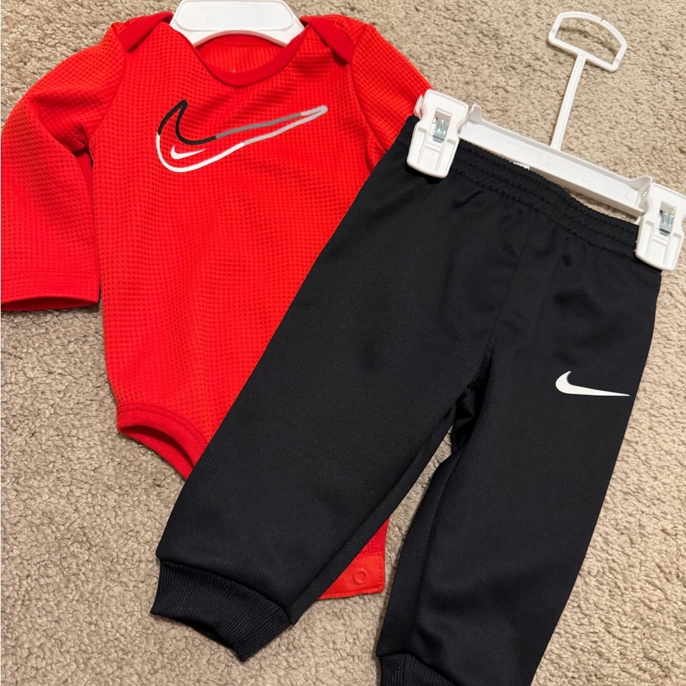 Nike Red Dri-FIT Baby Onesie